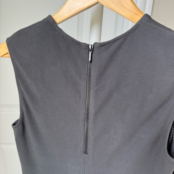 Vince Charcoal Grey Sleeveless Midi Sheath Dress - Picture 7 of 9